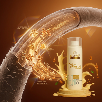 Haircloth Professionals The Plastia Treatment Anti Aging Keratin Repair Hair Treatment Smooth Hydrate Rejuvenate with Natural Ingredients