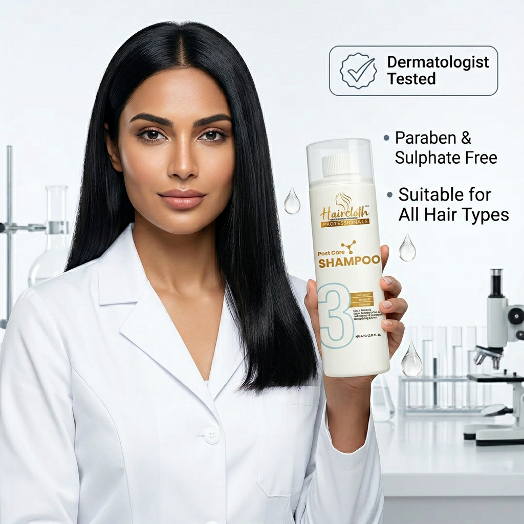 Haircloth Professionals Post Care Shampoo 1000ML Paraben and Sulphate Free Repair Moisturizing Strengthening Volume Boost Shampoo