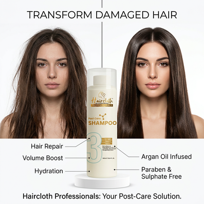 Haircloth Professionals Post Care Shampoo 1000ML Paraben and Sulphate Free Repair Moisturizing Strengthening Volume Boost Shampoo
