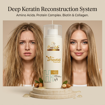 Haircloth Professionals The Plastia Treatment Anti Aging Keratin Repair Hair Treatment Smooth Hydrate Rejuvenate with Natural Ingredients