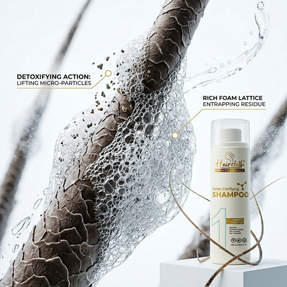 Haircloth Professionals Detox Clarifying Shampoo Deep Cleansing Pre Treatment Hair Preparation Shampoo