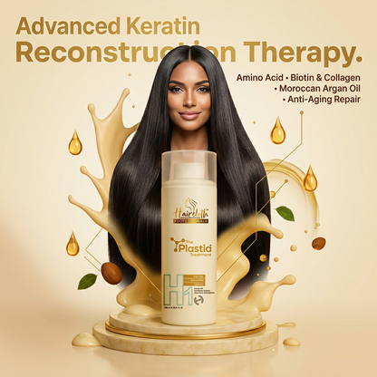 Haircloth Professionals The Plastia Treatment Anti Aging Keratin Repair Hair Treatment Smooth Hydrate Rejuvenate with Natural Ingredients