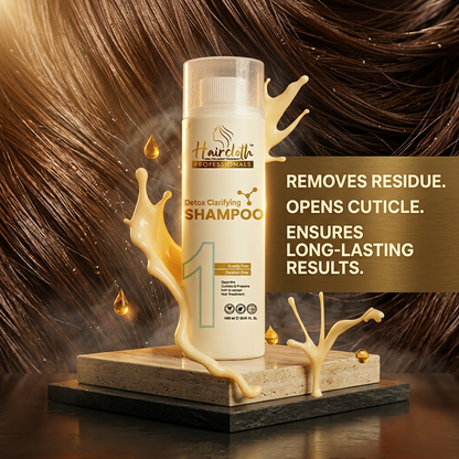 Haircloth Professionals Detox Clarifying Shampoo Deep Cleansing Pre Treatment Hair Preparation Shampoo
