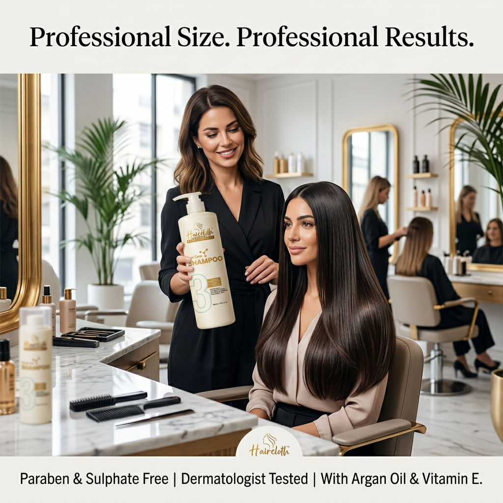 Haircloth Professionals Post Care Shampoo 1000ML Paraben and Sulphate Free Repair Moisturizing Strengthening Volume Boost Shampoo