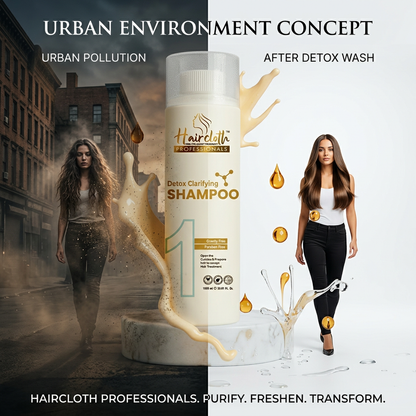 Haircloth Professionals Detox Clarifying Shampoo Deep Cleansing Pre Treatment Hair Preparation Shampoo