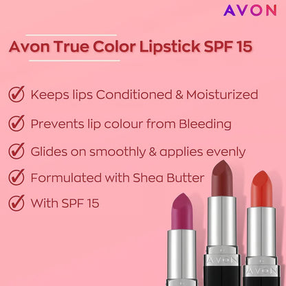 AVON True Color Buttered Rum Cream Lipstick 3.8g – Long-Lasting Brown Lipstick