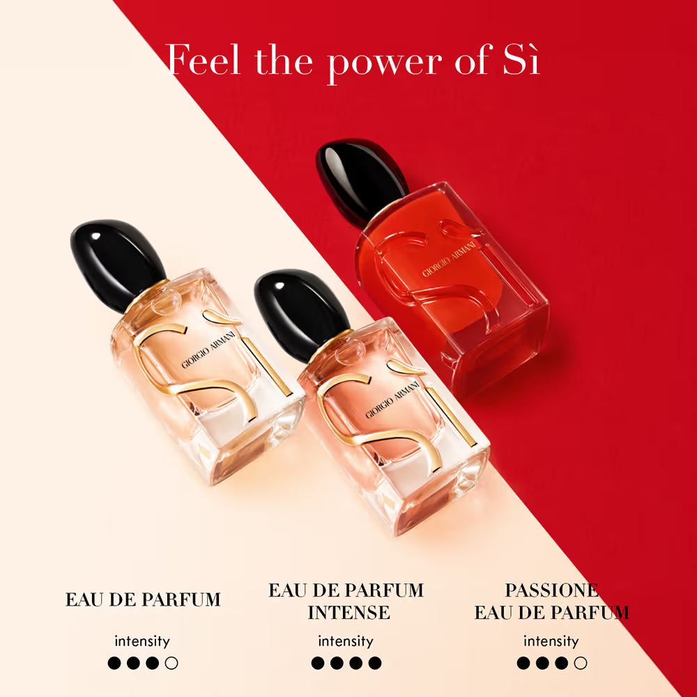 Giorgio Armani Sì Eau de Parfum 100ml 3.4 fl oz Women’s Chypre Fruity Blackcurrant Vanilla Luxury Perfume