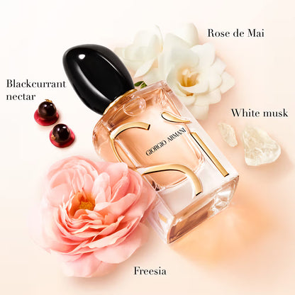 Giorgio Armani Sì Eau de Parfum 100ml 3.4 fl oz Women’s Chypre Fruity Blackcurrant Vanilla Luxury Perfume