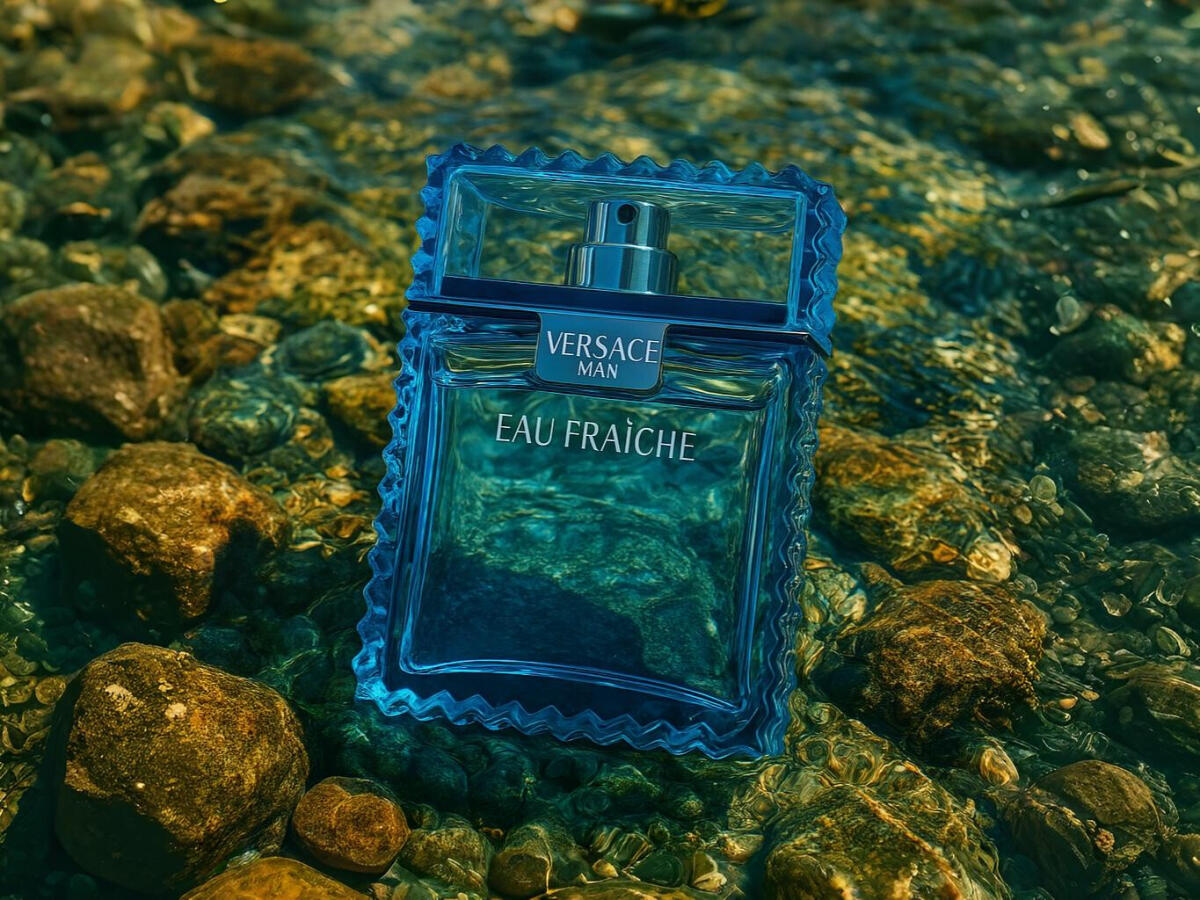 Versace Man Eau Fraiche Eau de Toilette for Men 100ml – Fresh Aquatic Citrus Fragrance