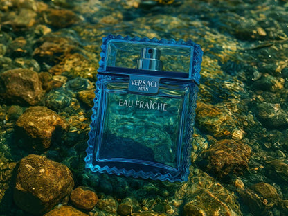 Versace Man Eau Fraiche Eau de Toilette for Men 100ml – Fresh Aquatic Citrus Fragrance