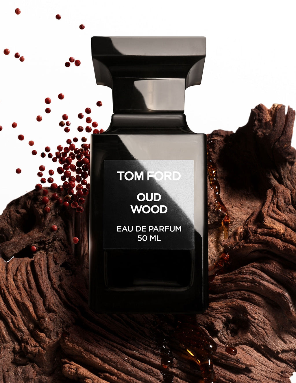 Tom Ford Oud Wood Eau de Parfum 100ml 3.4 fl oz Luxury Unisex Woody Spicy Niche Fragrance