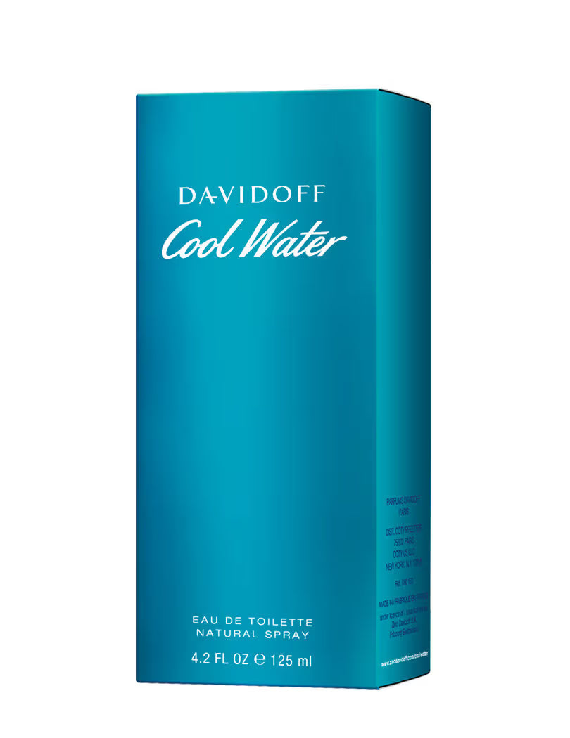 Davidoff Cool Water Eau de Toilette for Men 125ml – Fresh Aquatic Aromatic Fragrance