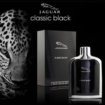 Jaguar Classic Black Eau de Toilette for Men 100ml – Sophisticated Woody Aromatic Fragrance