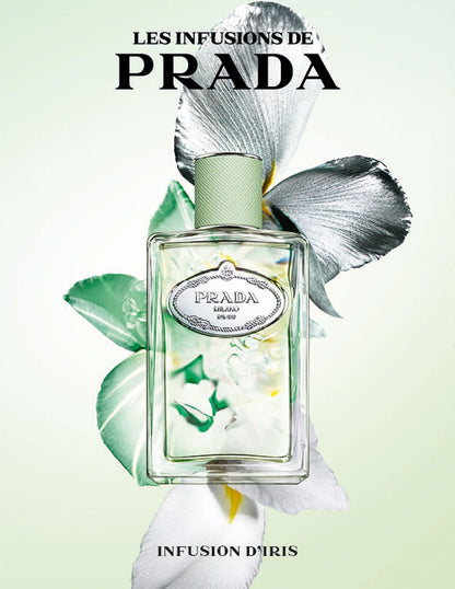 Les Infusions de Prada Milano Infusion d’Iris Eau de Parfum 100ml 3.3 fl oz Unisex Powdery Floral Luxury Fragrance