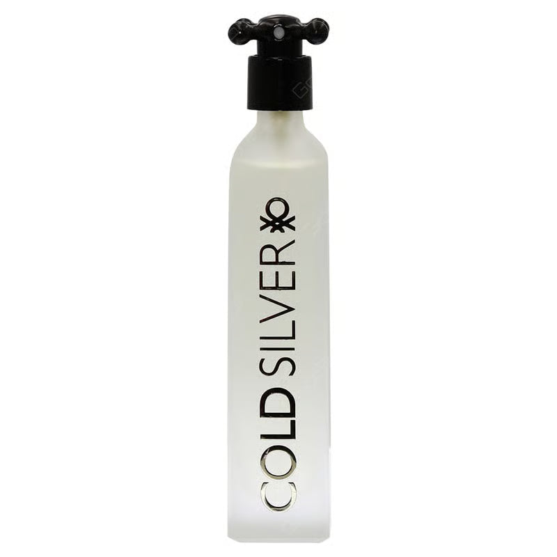 Benetton Cold Silver Eau de Toilette 100ml – Fresh Woody Men’s Fragrance