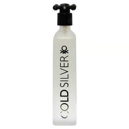 Benetton Cold Silver Eau de Toilette 100ml – Fresh Woody Men’s Fragrance