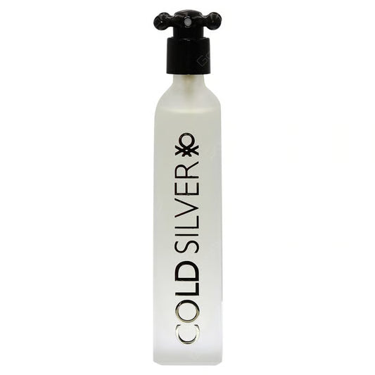 Benetton Cold Silver Eau de Toilette 100ml – Fresh Woody Men’s Fragrance