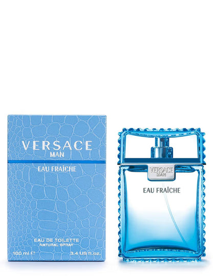 Versace Man Eau Fraiche Eau de Toilette for Men 100ml – Fresh Aquatic Citrus Fragrance