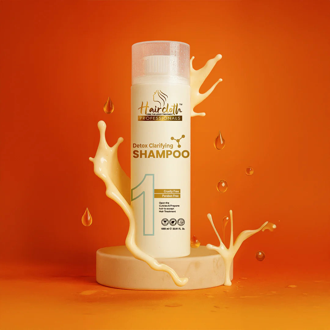 Haircloth Professionals Detox Clarifying Shampoo Deep Cleansing Pre Treatment Hair Preparation Shampoo