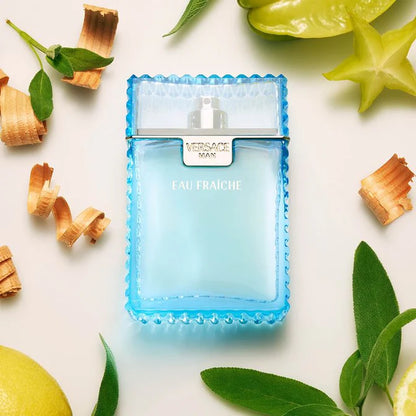 Versace Man Eau Fraiche Eau de Toilette for Men 100ml – Fresh Aquatic Citrus Fragrance