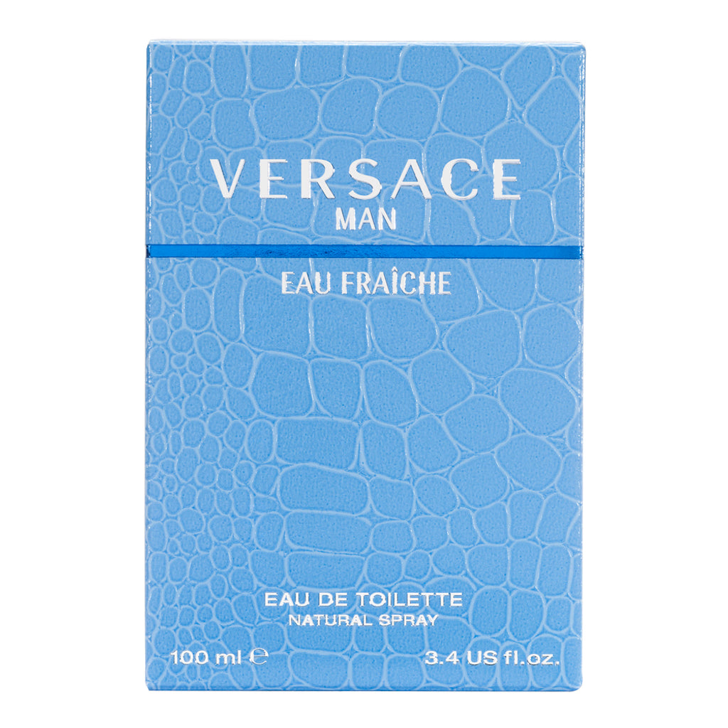 Versace Man Eau Fraiche Eau de Toilette for Men 100ml – Fresh Aquatic Citrus Fragrance