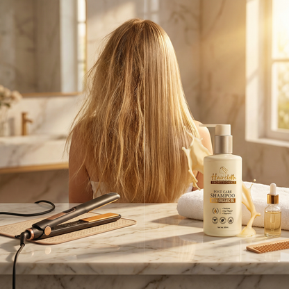 Haircloth Professionals Post Care Shampoo 300ML Repair Moisturizing Strengthening Shampoo for Dry Damaged Frizzy Hair Volume Boost and Hair Straightening Support
