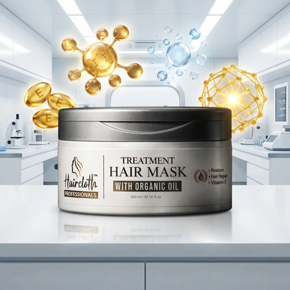 Haircloth Professional Treatment Hair Mask 300ML Deep Repair Strengthening Moisturizing Post Care for Dry Damaged Frizzy Curly and Chemically Treated Hair
