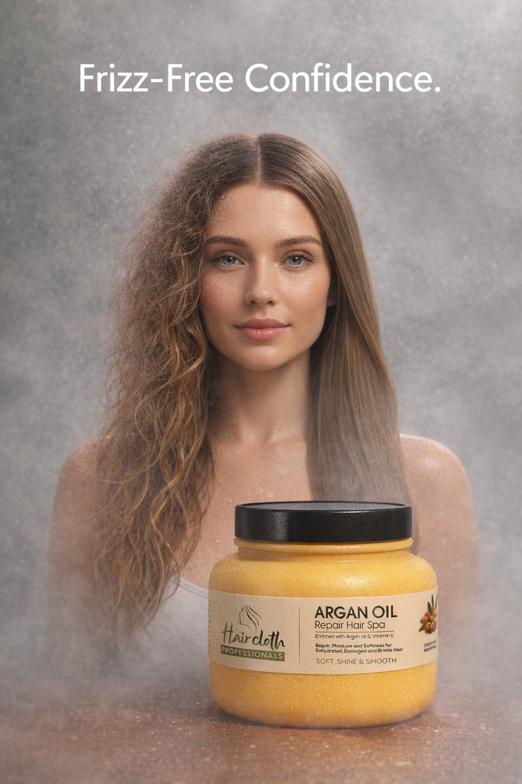Haircloth Professionals Argan Oil Repair Hair Spa 1000ML Deep Conditioning Moisturizing Strengthening Treatment for Dry Damaged Frizzy and Chemically Treated Hair
