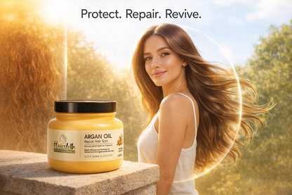 Haircloth Professionals Argan Oil Repair Hair Spa 1000ML Deep Conditioning Moisturizing Strengthening Treatment for Dry Damaged Frizzy and Chemically Treated Hair