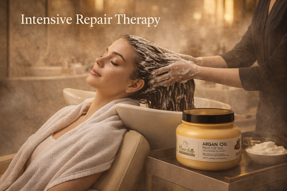 Haircloth Professionals Argan Oil Repair Hair Spa 1000ML Deep Conditioning Moisturizing Strengthening Treatment for Dry Damaged Frizzy and Chemically Treated Hair