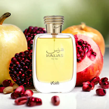 Rasasi Hawas For Her Eau de Parfum for Women 100ml – Fruity Floral Luxury Fragrance