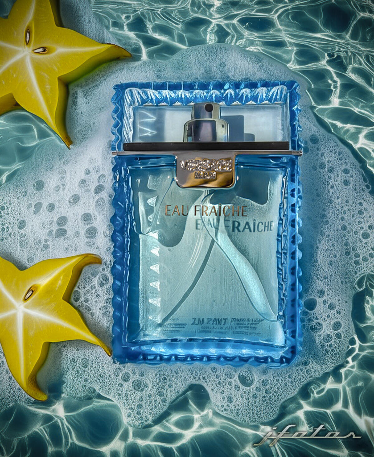 Versace Man Eau Fraiche Eau de Toilette for Men 100ml – Fresh Aquatic Citrus Fragrance