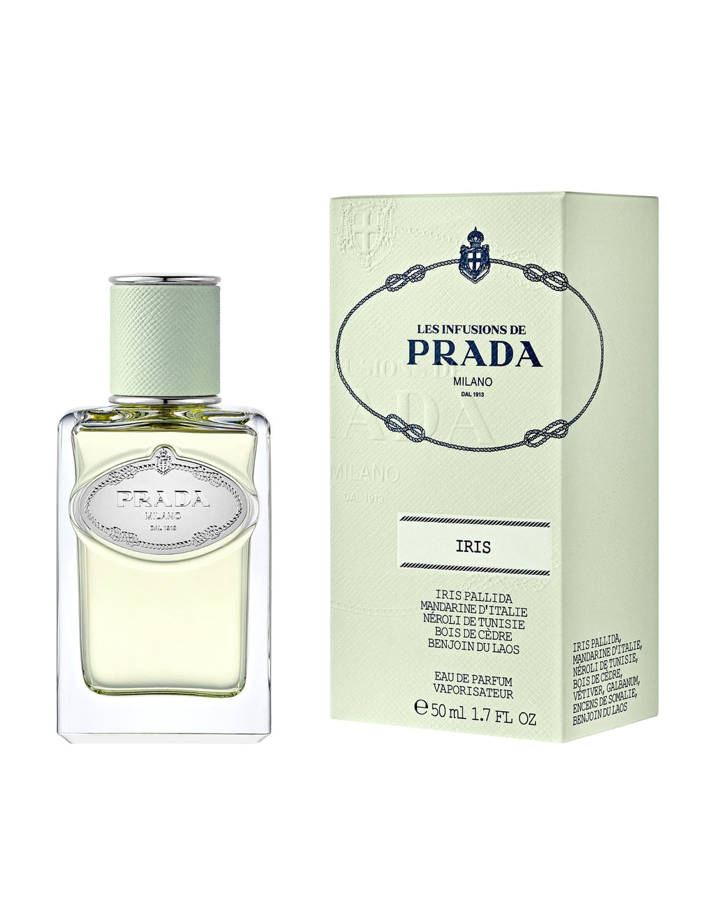 Les Infusions de Prada Milano Infusion d’Iris Eau de Parfum 100ml 3.3 fl oz Unisex Powdery Floral Luxury Fragrance