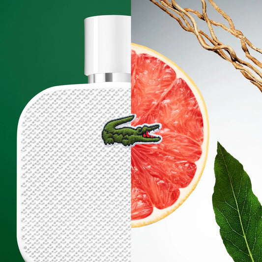 Lacoste Eau de Lacoste L.12.12 Blanc EDT for Men 100ml – Fresh Woody Citrus Fragrance
