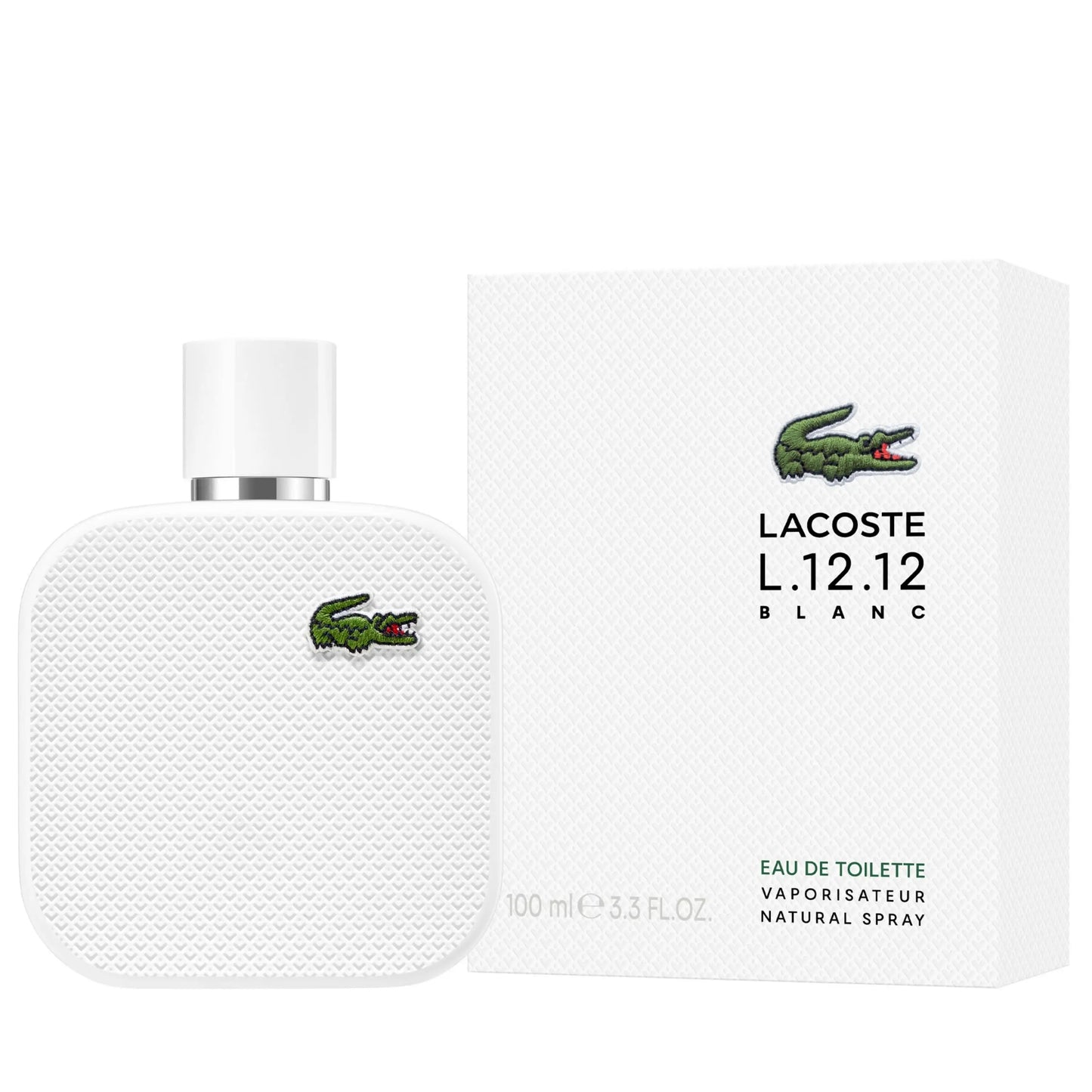 Lacoste Eau de Lacoste L.12.12 Blanc EDT for Men 100ml – Fresh Woody Citrus Fragrance