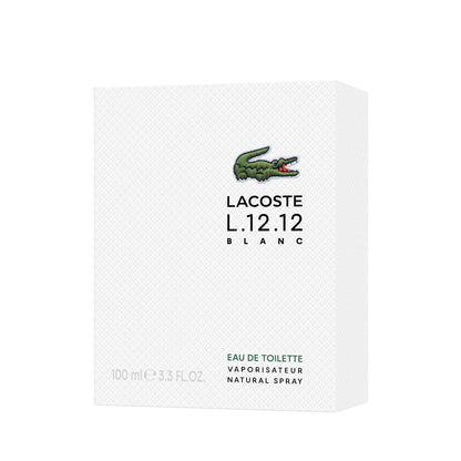 Lacoste Eau de Lacoste L.12.12 Blanc EDT for Men 100ml – Fresh Woody Citrus Fragrance