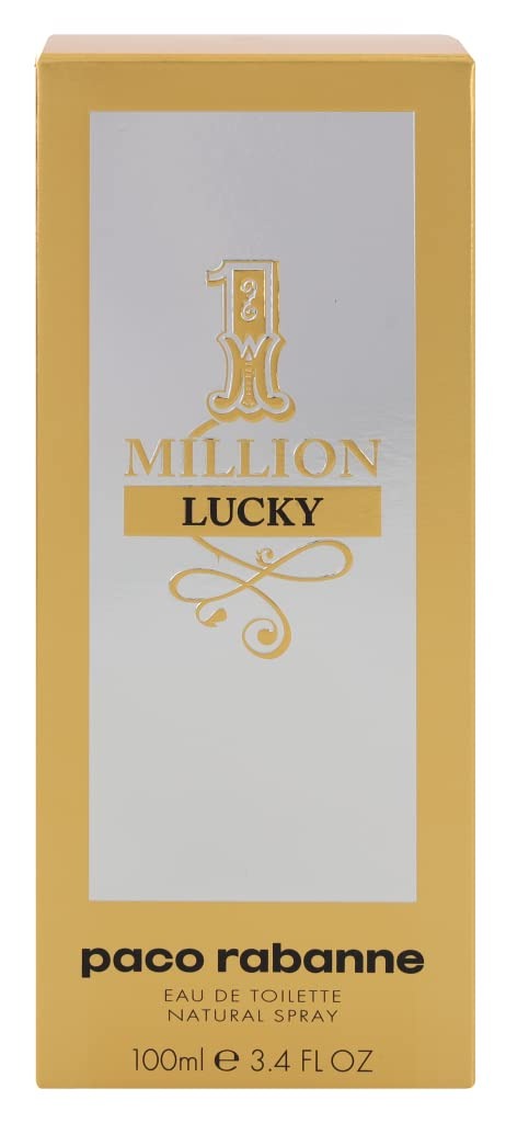 Paco Rabanne 1 Million Lucky Eau de Toilette for Men – 100ml | Long-Lasting Fresh & Woody Scent