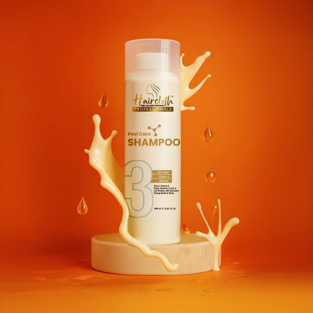 Haircloth Professionals Post Care Shampoo 1000ML Paraben and Sulphate Free Repair Moisturizing Strengthening Volume Boost Shampoo