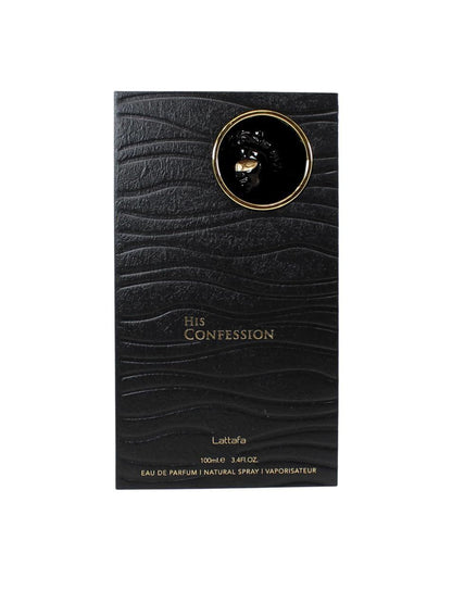 Lattafa His Confession Eau de Parfum 100ml | Warm Spicy Men’s Luxury Fragrance