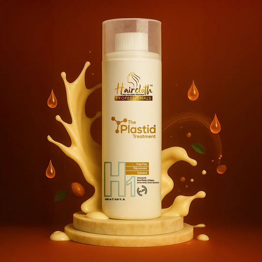 Haircloth Professionals The Plastia Treatment Anti Aging Keratin Repair Hair Treatment Smooth Hydrate Rejuvenate with Natural Ingredients