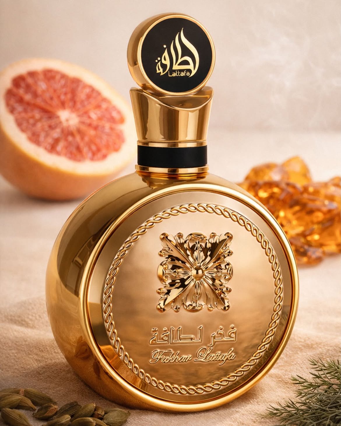 Lattafa Fakhar Gold Extrait de Parfum 100ml – Amber Woody Luxury Unisex Fragrance