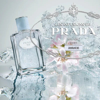Les Infusions de Prada Milano Infusion d’Amandes Eau de Parfum 100ml 3.3 fl oz Unisex Soft Almond Citrus Luxury Fragrance