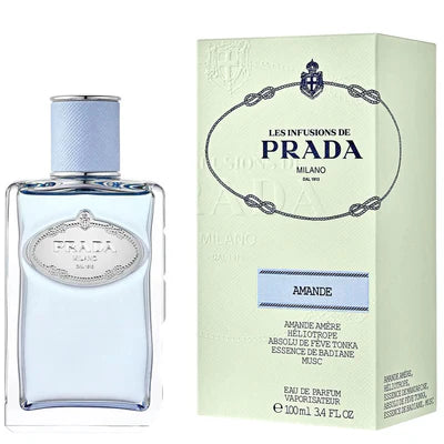 Les Infusions de Prada Milano Infusion d’Amandes Eau de Parfum 100ml 3.3 fl oz Unisex Soft Almond Citrus Luxury Fragrance