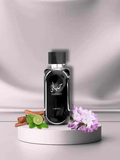 Lattafa Hayaati Black Eau de Parfum 100ml – Woody Spicy Men’s Luxury Fragrance