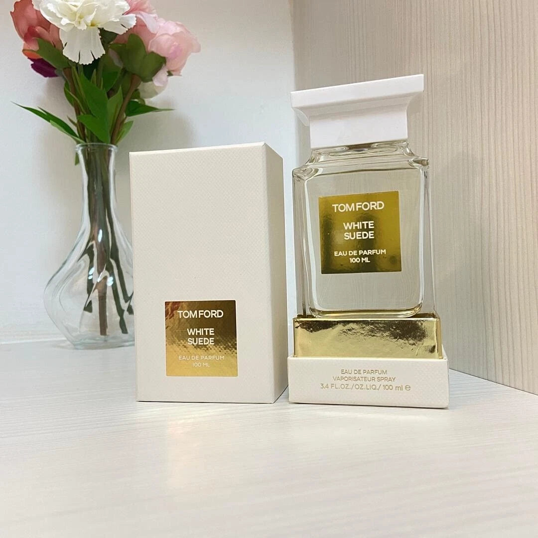 Tom Ford White Suede Eau de Parfum 100ml 3.4 fl oz Luxury Unisex Soft Musky Leather Signature Fragrance
