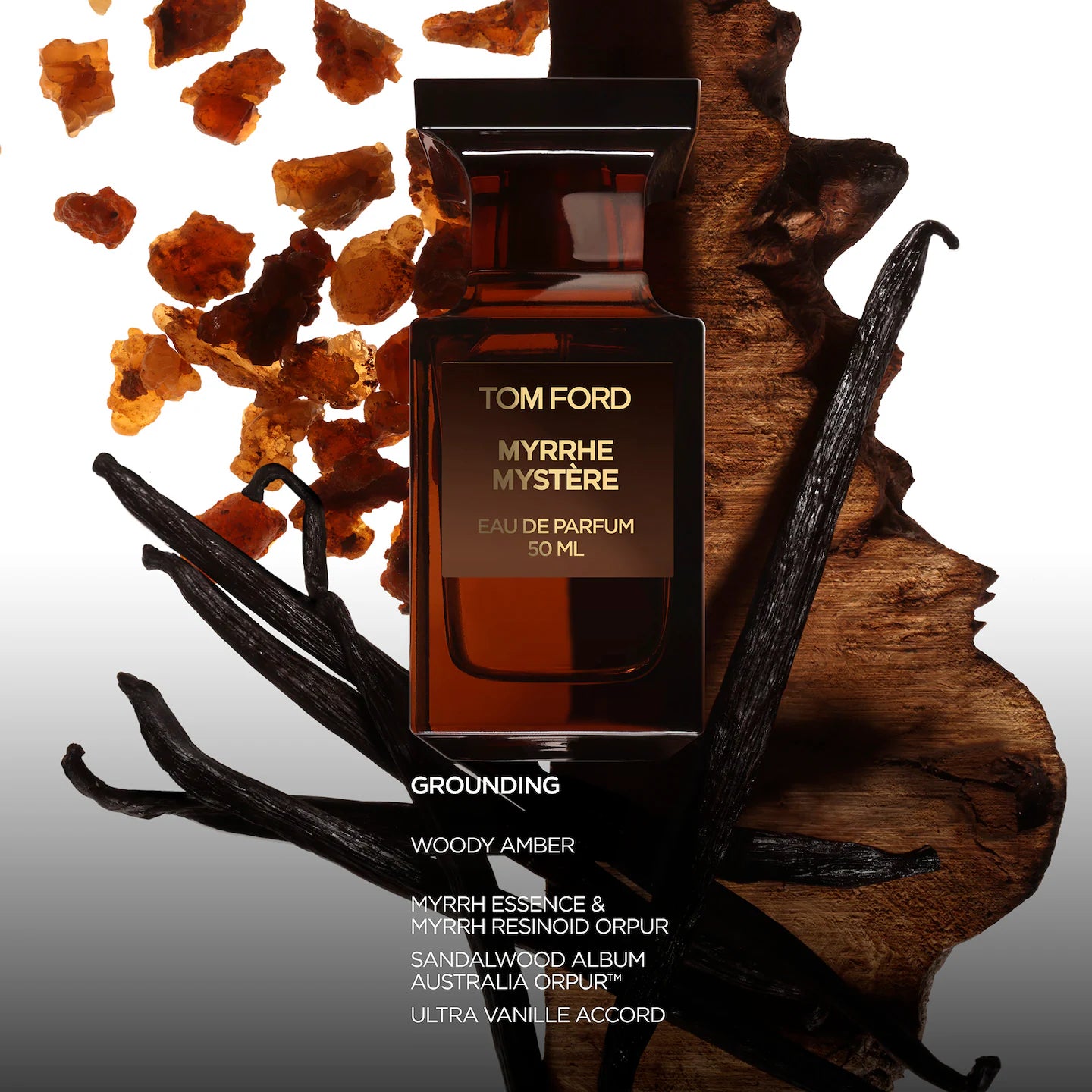 Tom Ford Myrrhe Mystere Eau de Parfum 50ml – Luxury Amber Resin Fragrance For Men