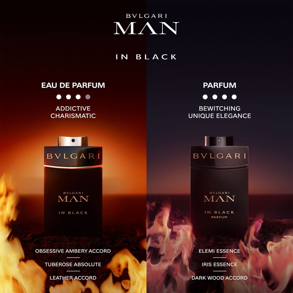 Bvlgari Man In Black Eau de Parfum 100ml 3.4 fl oz U.S. Men’s Intense Spicy Amber Long Lasting Luxury Fragrance