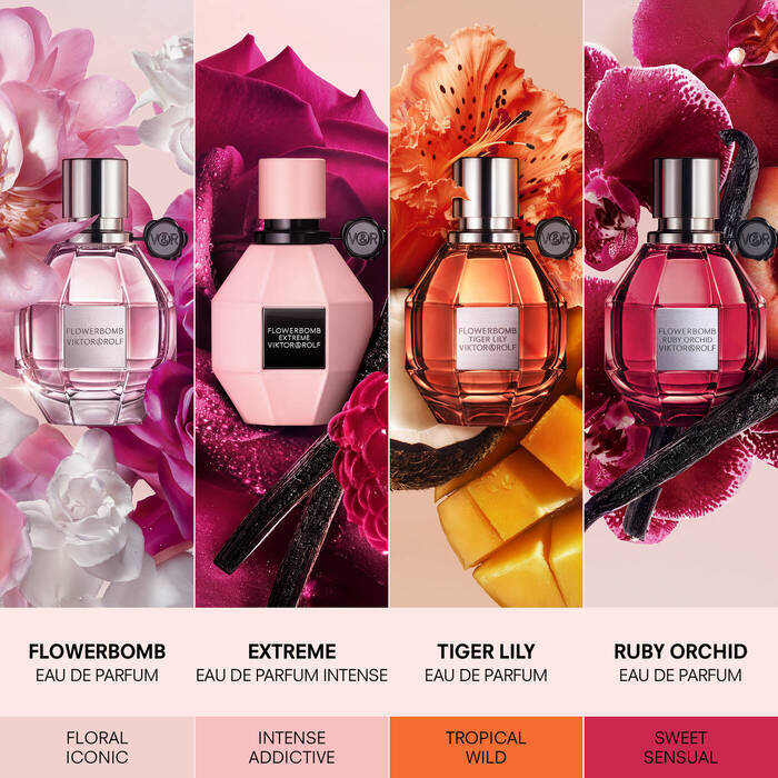 Viktor & Rolf Flowerbomb Eau de Parfum 100ml 3.4 fl oz Women’s Rich Floral Patchouli Luxury Perfume